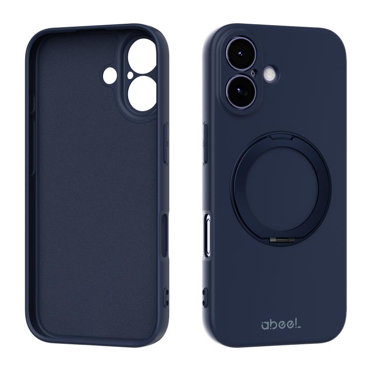 Custodia per telefono ABEEL in silicone liquido magnetico, delicata sulla pelle, con supporto., For iPhone 17 Pro Max, For iPhone 17 Pro, For iPhone 17, For iPhone 16 Pro Max