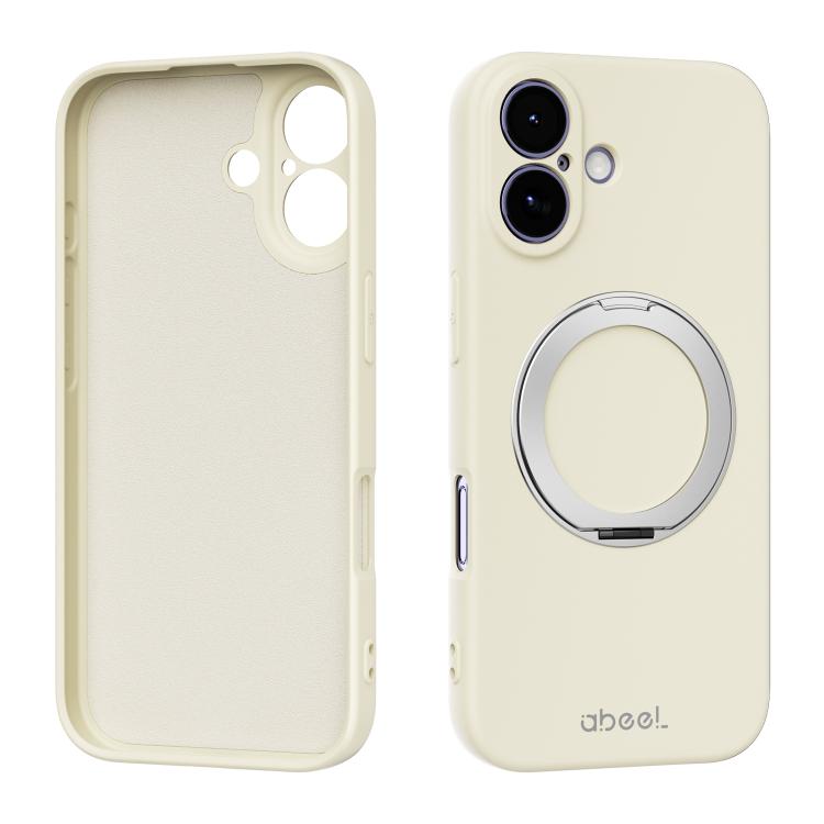 Custodia per telefono ABEEL in silicone liquido magnetico, delicata sulla pelle, con supporto., For iPhone 17 Pro Max, For iPhone 17 Pro, For iPhone 17, For iPhone 16 Pro Max