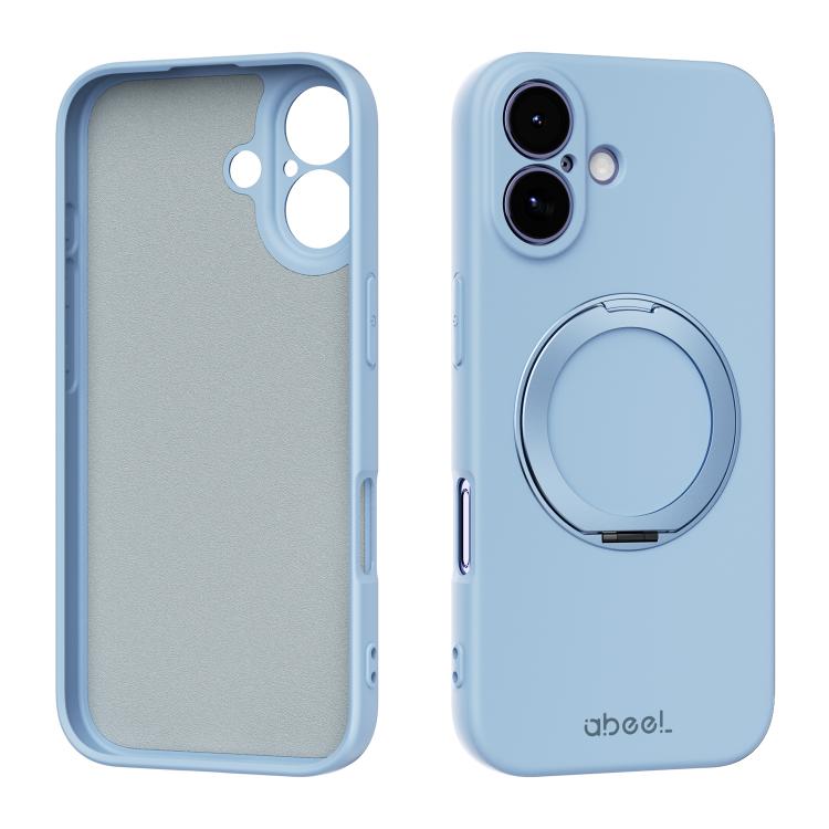 Custodia per telefono ABEEL in silicone liquido magnetico, delicata sulla pelle, con supporto., For iPhone 17 Pro Max, For iPhone 17 Pro, For iPhone 17, For iPhone 16 Pro Max