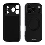 Custodia per telefono ABEEL in silicone liquido magnetico, delicata sulla pelle, con supporto., For iPhone 17 Pro Max, For iPhone 17 Pro, For iPhone 17, For iPhone 16 Pro Max