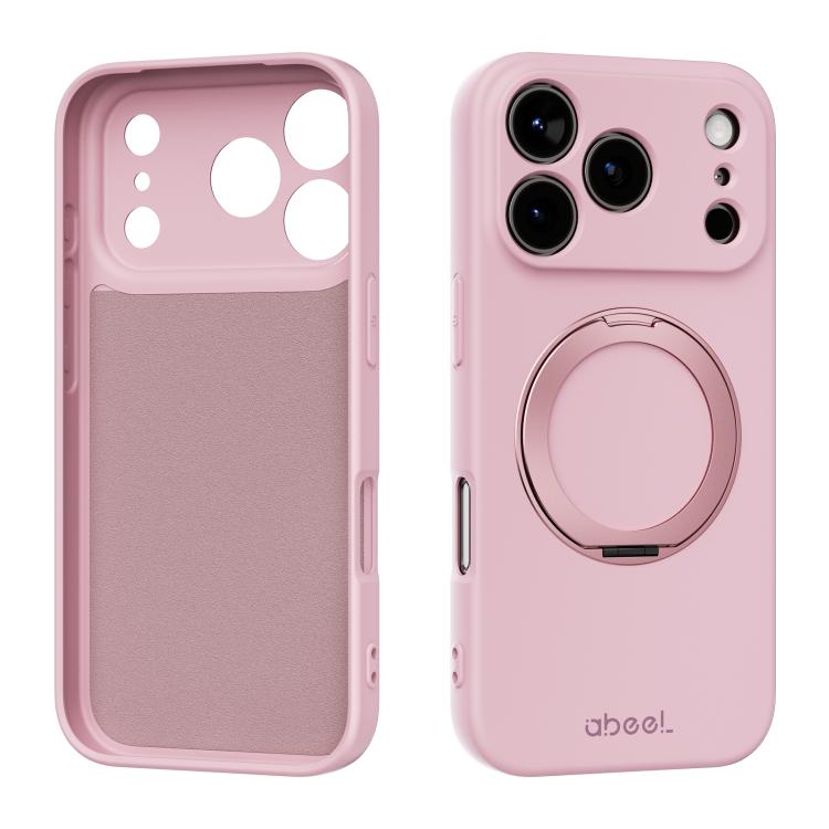 Custodia per telefono ABEEL in silicone liquido magnetico, delicata sulla pelle, con supporto., For iPhone 17 Pro Max, For iPhone 17 Pro, For iPhone 17, For iPhone 16 Pro Max