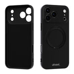 Custodia per telefono ABEEL in silicone liquido magnetico, delicata sulla pelle, con supporto., For iPhone 17 Pro Max, For iPhone 17 Pro, For iPhone 17, For iPhone 16 Pro Max