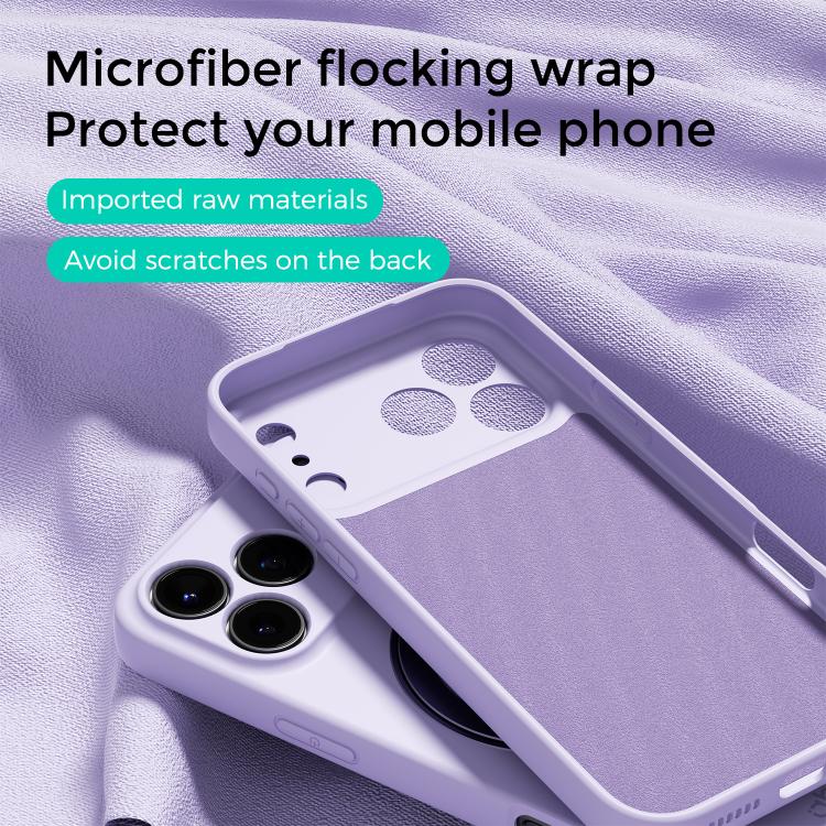 Custodia per telefono ABEEL in silicone liquido magnetico, delicata sulla pelle, con supporto., For iPhone 17 Pro Max, For iPhone 17 Pro, For iPhone 17, For iPhone 16 Pro Max