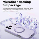 Custodia per telefono ABEEL in silicone liquido magnetico, delicata sulla pelle, con supporto., For iPhone 17 Pro Max, For iPhone 17 Pro, For iPhone 17, For iPhone 16 Pro Max