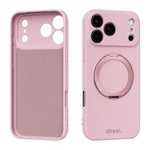 Custodia per telefono ABEEL in silicone liquido magnetico, delicata sulla pelle, con supporto., For iPhone 17 Pro Max, For iPhone 17 Pro, For iPhone 17, For iPhone 16 Pro Max