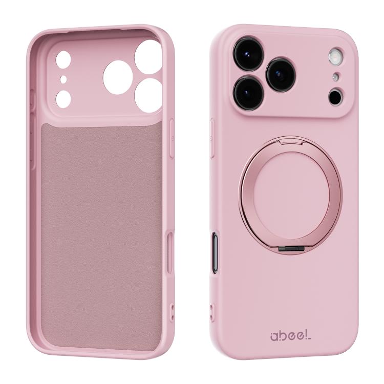Custodia per telefono ABEEL in silicone liquido magnetico, delicata sulla pelle, con supporto., For iPhone 17 Pro Max, For iPhone 17 Pro, For iPhone 17, For iPhone 16 Pro Max
