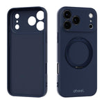 Custodia per telefono ABEEL in silicone liquido magnetico, delicata sulla pelle, con supporto., For iPhone 17 Pro Max, For iPhone 17 Pro, For iPhone 17, For iPhone 16 Pro Max