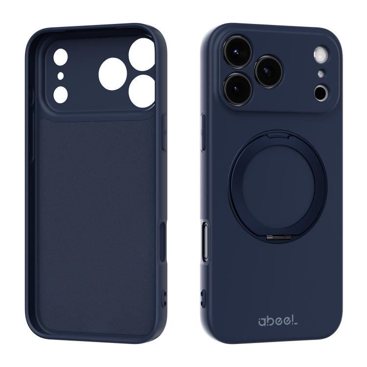 Custodia per telefono ABEEL in silicone liquido magnetico, delicata sulla pelle, con supporto., For iPhone 17 Pro Max, For iPhone 17 Pro, For iPhone 17, For iPhone 16 Pro Max