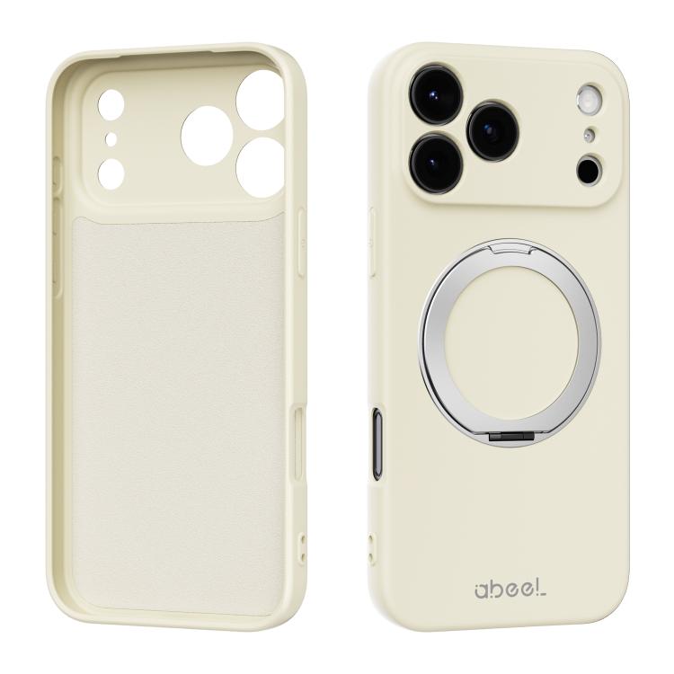 Custodia per telefono ABEEL in silicone liquido magnetico, delicata sulla pelle, con supporto., For iPhone 17 Pro Max, For iPhone 17 Pro, For iPhone 17, For iPhone 16 Pro Max