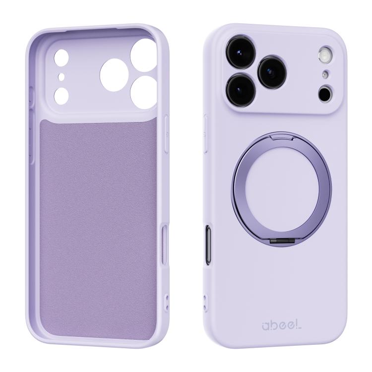 Custodia per telefono ABEEL in silicone liquido magnetico, delicata sulla pelle, con supporto., For iPhone 17 Pro Max, For iPhone 17 Pro, For iPhone 17, For iPhone 16 Pro Max