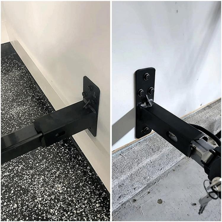 Supporto per bicicletta da parete resistente, a forma di T, in metallo, con dispositivo di collegamento., FS-2473