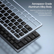 DUX DUCIS LK Pro Series Universal Dual-Mode Aluminum Alloy Wireless Keyboard With Touch Digital Panel, LK Pro Series