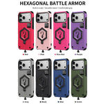 Custodia per telefono con bilancia magnetica Hexagon Armor, For iPhone 17 Pro Max, For iPhone 17 Pro, For iPhone 17