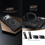 Custodia per telefono con bilancia magnetica Hexagon Armor, For iPhone Air, For iPhone 16 Pro Max, For iPhone 16 Pro