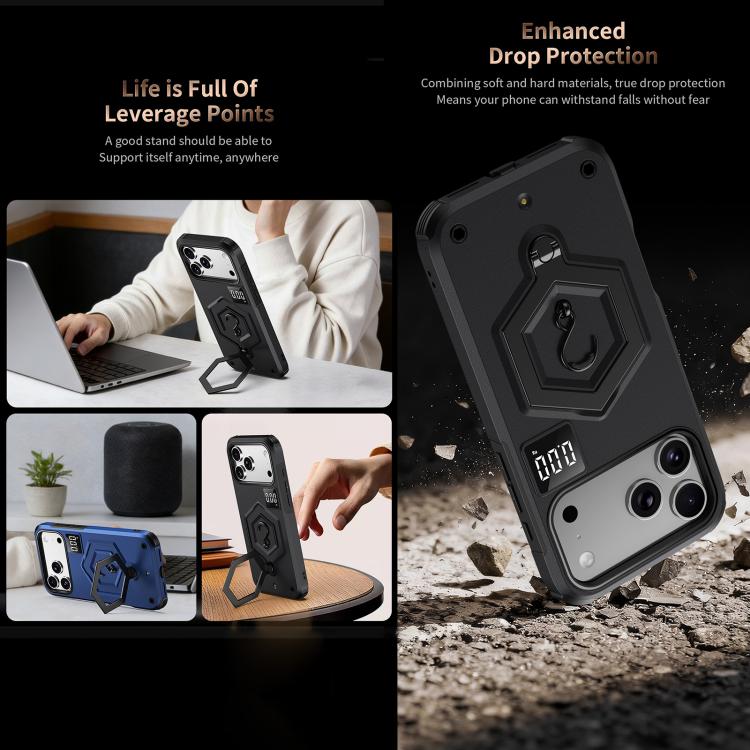 Custodia per telefono con bilancia magnetica Hexagon Armor, For iPhone Air, For iPhone 16 Pro Max, For iPhone 16 Pro