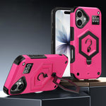 Custodia per telefono con bilancia magnetica Hexagon Armor, For iPhone 16, For iPhone 15 Pro Max, For iPhone 15 Pro