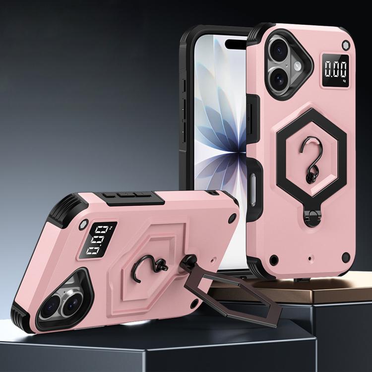 Custodia per telefono con bilancia magnetica Hexagon Armor, For iPhone 16, For iPhone 15 Pro Max, For iPhone 15 Pro