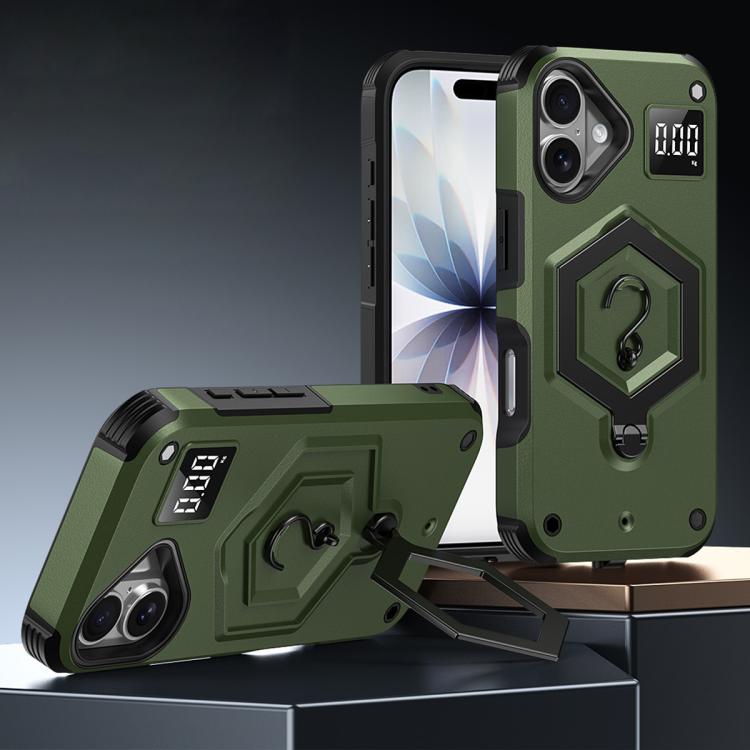 Custodia per telefono con bilancia magnetica Hexagon Armor, For iPhone 16, For iPhone 15 Pro Max, For iPhone 15 Pro