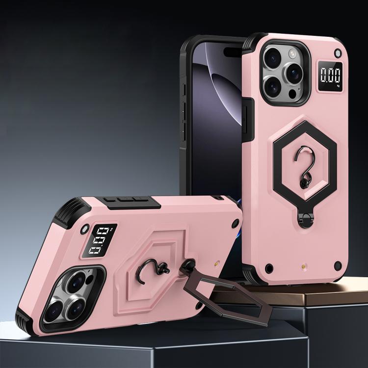 Custodia per telefono con bilancia magnetica Hexagon Armor, For iPhone 16, For iPhone 15 Pro Max, For iPhone 15 Pro