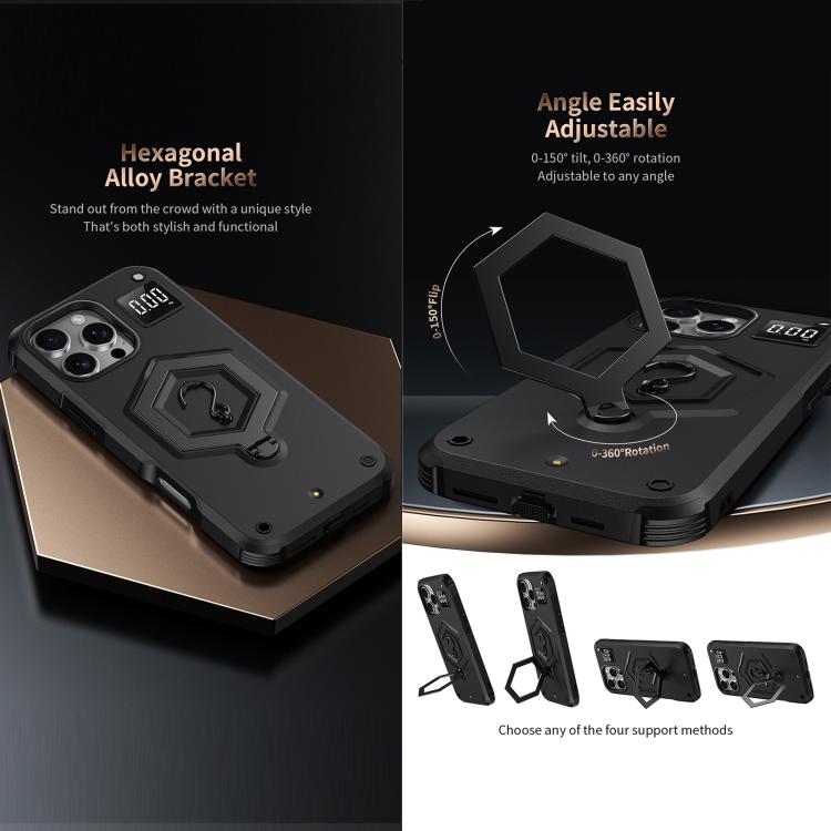 Custodia per telefono con bilancia magnetica Hexagon Armor, For iPhone 15 Plus, For iPhone 15, For iPhone 14 Plus