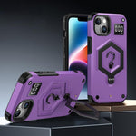 Custodia per telefono con bilancia magnetica Hexagon Armor, For iPhone 15 Plus, For iPhone 15, For iPhone 14 Plus