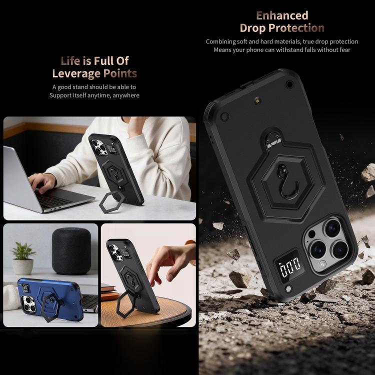 Custodia per telefono con bilancia magnetica Hexagon Armor, For iPhone 13 Pro Max, For iPhone 13 Pro, For iPhone 12 Pro Max