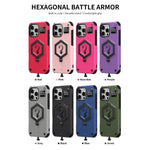 Custodia per telefono con bilancia magnetica Hexagon Armor, For iPhone 12 / 12 Pro, For iPhone 11 Pro Max, For iPhone 11