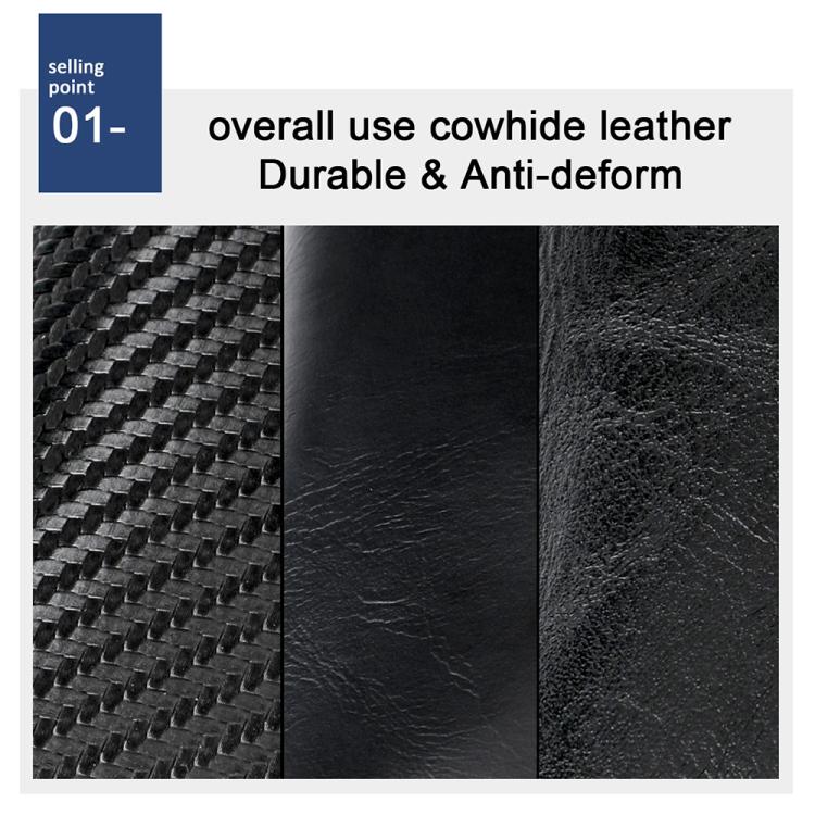 Portafoglio multi-carta KB239 Crazy Horse Texture RFID in lega di alluminio.