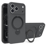 Custodia per telefono con supporto MagSafe in silicone liquido, For iPhone 17 Pro Max, For iPhone 17 Pro, For iPhone 17