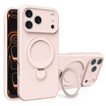 Custodia per telefono con supporto MagSafe in silicone liquido, For iPhone 17 Pro Max, For iPhone 17 Pro, For iPhone 17