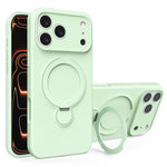 Custodia per telefono con supporto MagSafe in silicone liquido, For iPhone 17 Pro Max, For iPhone 17 Pro, For iPhone 17