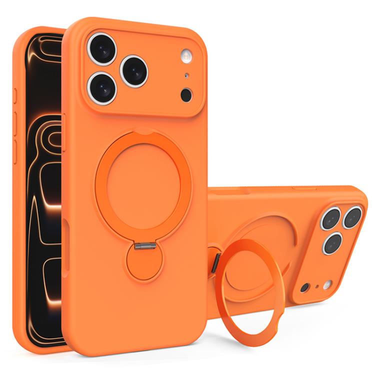 Custodia per telefono con supporto MagSafe in silicone liquido, For iPhone 17 Pro Max, For iPhone 17 Pro, For iPhone 17