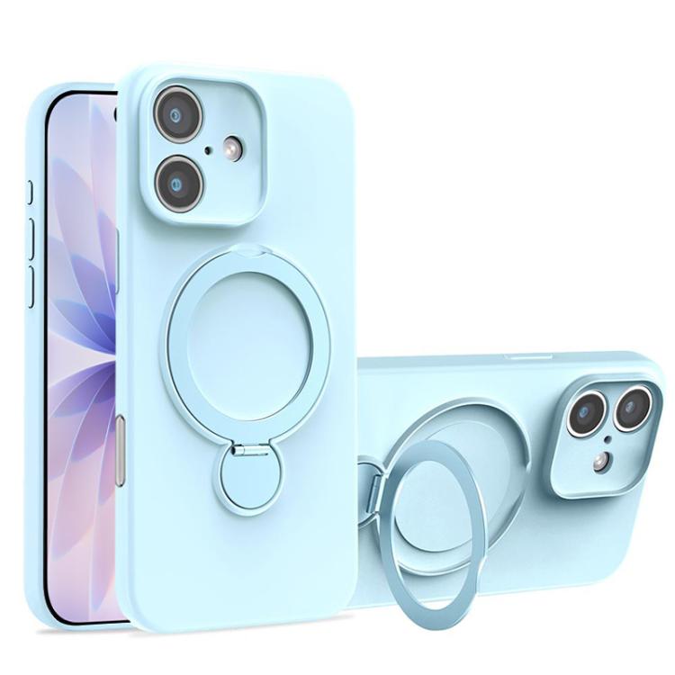 Custodia per telefono con supporto MagSafe in silicone liquido, For iPhone 17 Pro Max, For iPhone 17 Pro, For iPhone 17