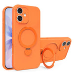 Custodia per telefono con supporto MagSafe in silicone liquido, For iPhone 17 Pro Max, For iPhone 17 Pro, For iPhone 17