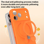 Custodia per telefono con supporto MagSafe in silicone liquido, For iPhone 17 Pro Max, For iPhone 17 Pro, For iPhone 17