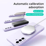 Custodia per telefono ABEEL in silicone liquido magnetico, delicata sulla pelle, con supporto., For Samsung Galaxy A57 5G, For Samsung Galaxy A37 5G, For Galaxy A27 5G