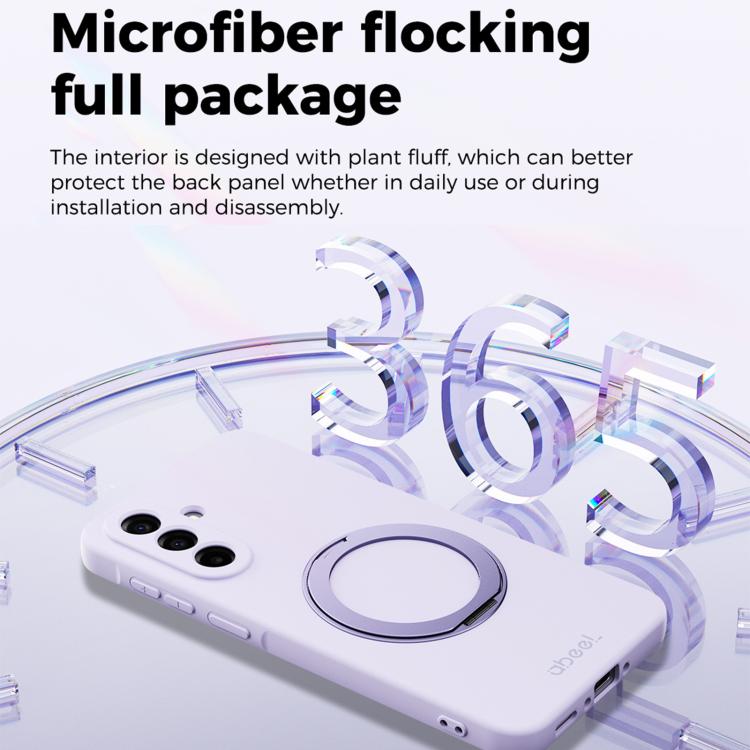 Custodia per telefono ABEEL in silicone liquido magnetico, delicata sulla pelle, con supporto., For Samsung Galaxy A57 5G, For Samsung Galaxy A37 5G, For Galaxy A27 5G