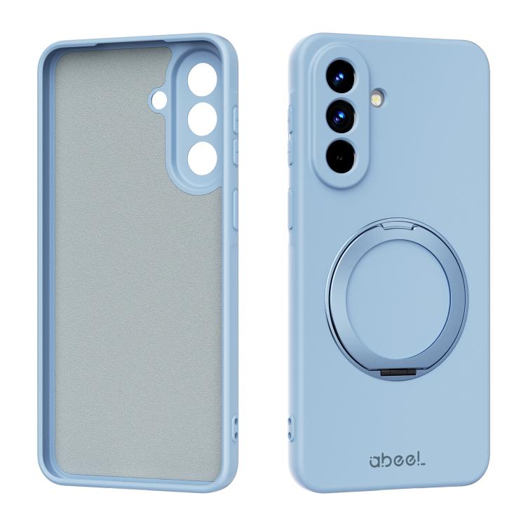 Custodia per telefono ABEEL in silicone liquido magnetico, delicata sulla pelle, con supporto., For Samsung Galaxy A57 5G, For Samsung Galaxy A37 5G, For Galaxy A27 5G