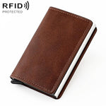 Borsa porta carte RFID in lega di alluminio KB260