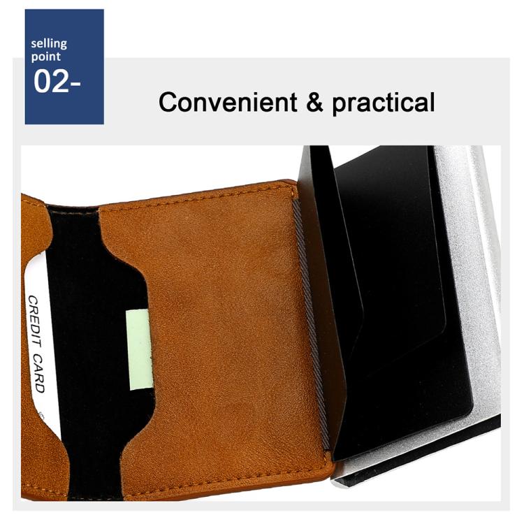 Borsa porta carte RFID in lega di alluminio KB260