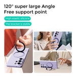 Custodia per telefono ABEEL in silicone liquido magnetico, delicata sulla pelle, con supporto., For Samsung Galaxy S26 Edge 5G, For Samsung Galaxy S26 Ultra 5G, For Samsung Galaxy S26 5G
