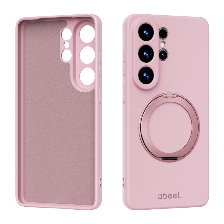 Custodia per telefono ABEEL in silicone liquido magnetico, delicata sulla pelle, con supporto., For Samsung Galaxy S26 Edge 5G, For Samsung Galaxy S26 Ultra 5G, For Samsung Galaxy S26 5G