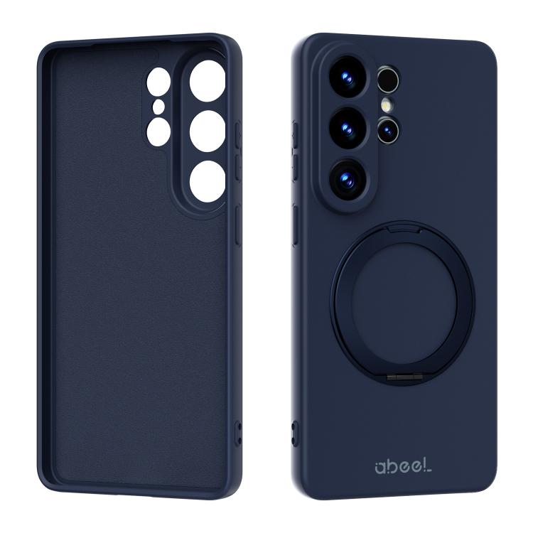 Custodia per telefono ABEEL in silicone liquido magnetico, delicata sulla pelle, con supporto., For Samsung Galaxy S26 Edge 5G, For Samsung Galaxy S26 Ultra 5G, For Samsung Galaxy S26 5G