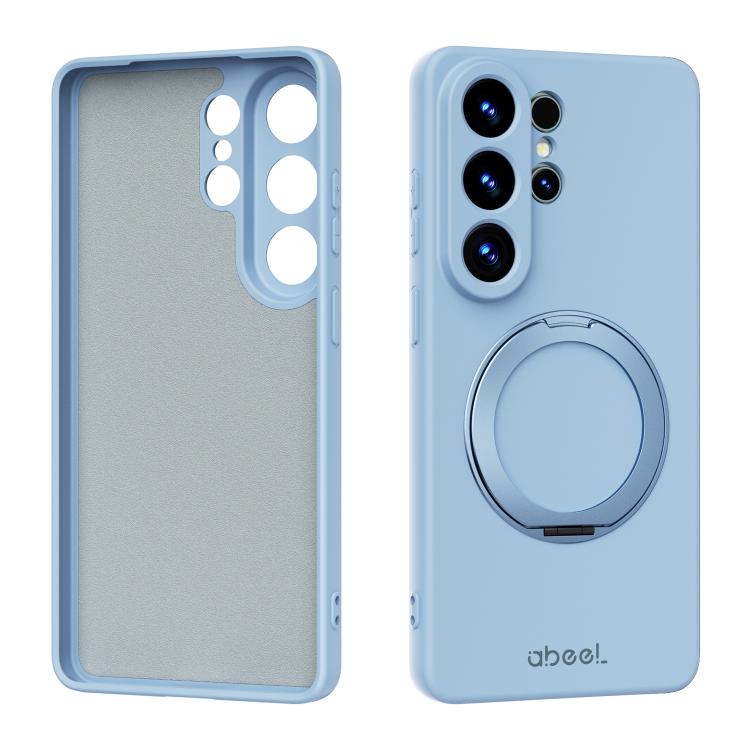 Custodia per telefono ABEEL in silicone liquido magnetico, delicata sulla pelle, con supporto., For Samsung Galaxy S26 Edge 5G, For Samsung Galaxy S26 Ultra 5G, For Samsung Galaxy S26 5G