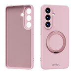 Custodia per telefono ABEEL in silicone liquido magnetico, delicata sulla pelle, con supporto., For Samsung Galaxy S26 Edge 5G, For Samsung Galaxy S26 Ultra 5G, For Samsung Galaxy S26 5G