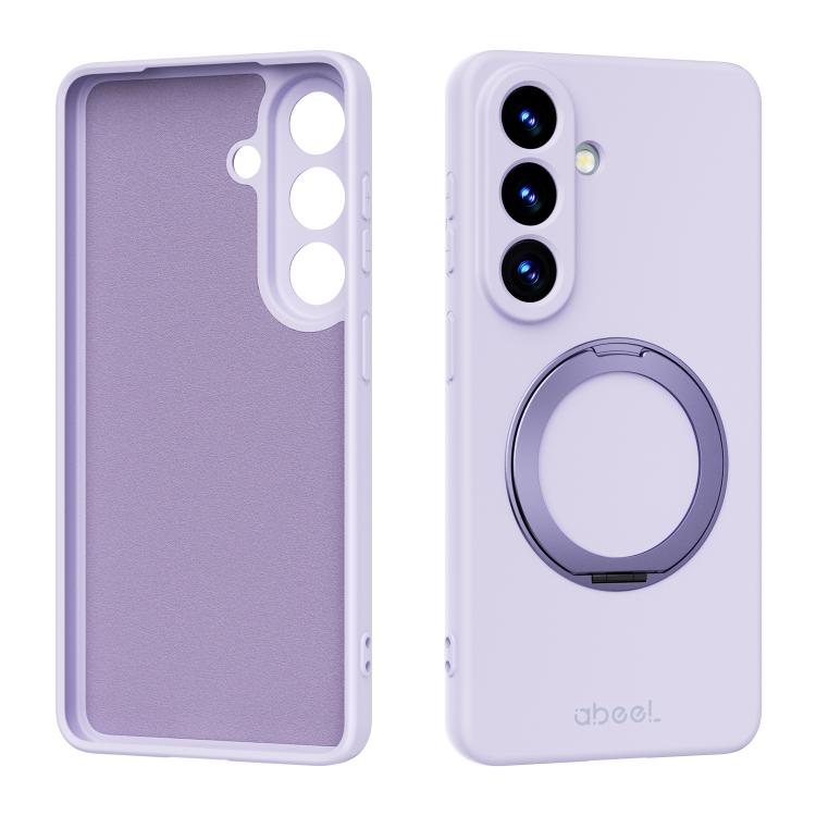 Custodia per telefono ABEEL in silicone liquido magnetico, delicata sulla pelle, con supporto., For Samsung Galaxy S26 Edge 5G, For Samsung Galaxy S26 Ultra 5G, For Samsung Galaxy S26 5G