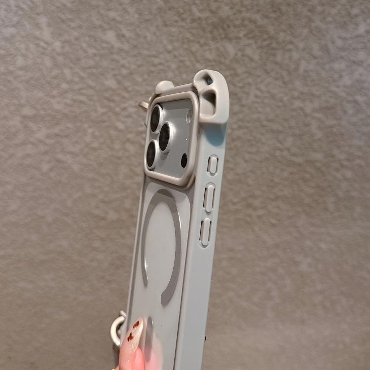 Custodia per telefono magnetica antiurto in acrilico a quattro angoli in stile drone con cordino lungo e corto., For iPhone 12, For iPhone 12 Pro Max, For iPhone 12 Pro, For iPhone 11
