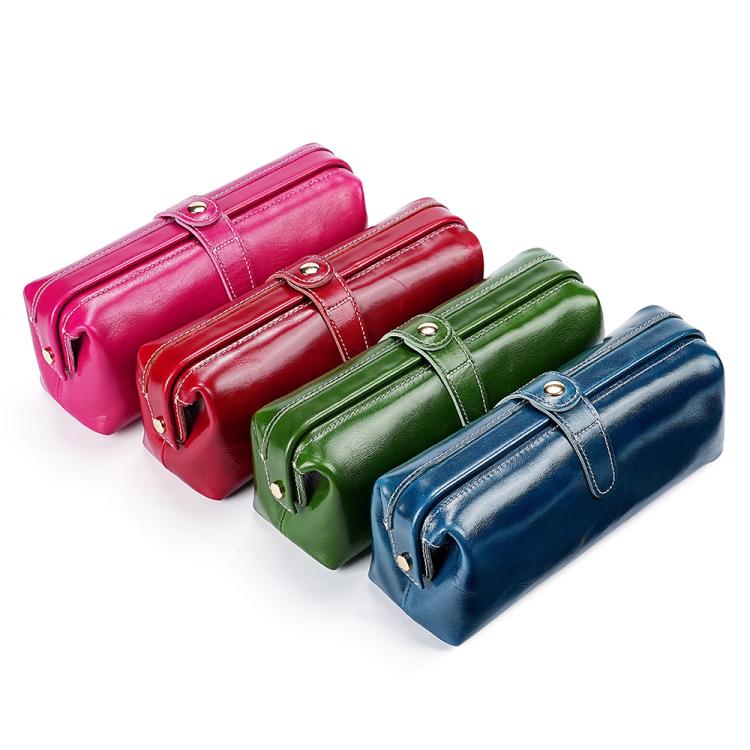 Borsa portaoggetti per articoli da toilette e cosmetici in pelle cerata