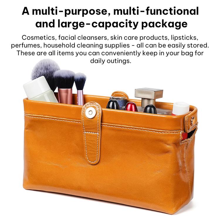 Borsa portaoggetti per articoli da toilette e cosmetici in pelle cerata