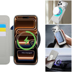 Porta carte magnetico con motivo floreale, custodia per telefono in ecopelle, For iPhone 17 Pro Max, For iPhone 17 Pro, For iPhone 17, For iPhone Air